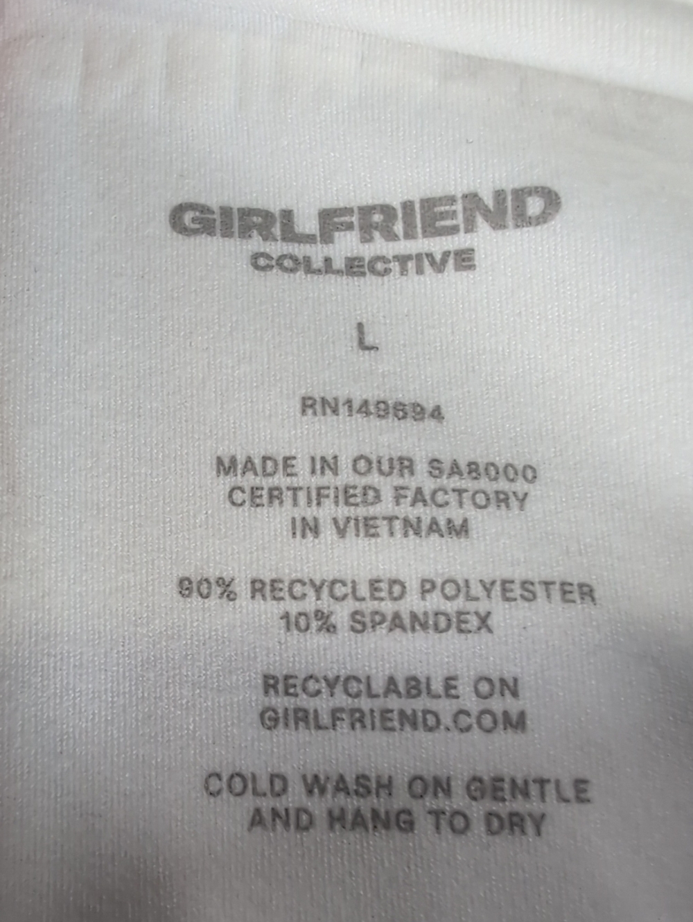 Girlfriend Collective White Andi Midi Ruched Dress Size XS - Picture 5 of 9